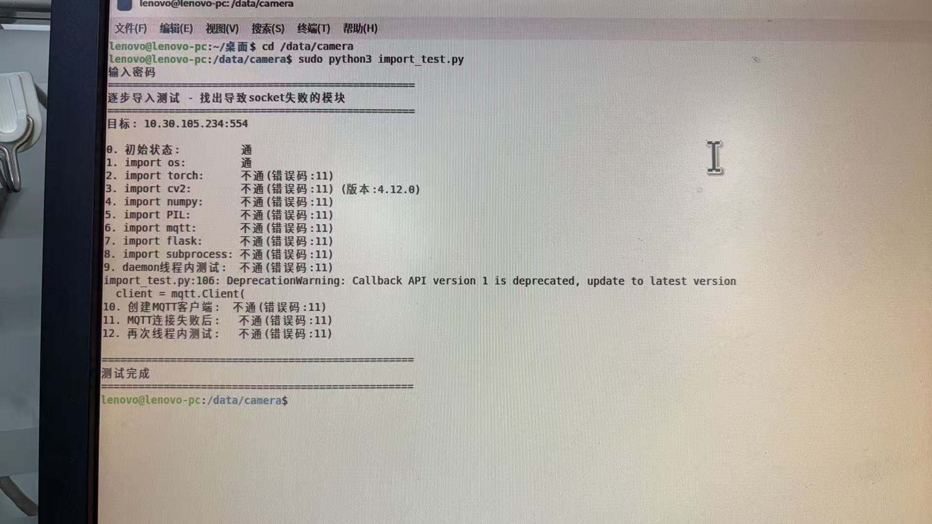 import torch 后 socket 失败